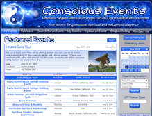Tablet Screenshot of consciousevents.com